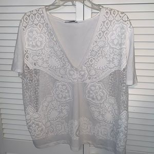 Zara White Blouse